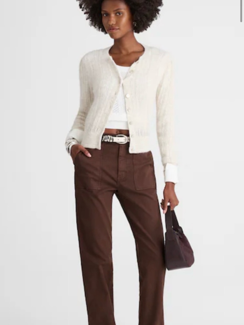 Madewell Chocolate Brown Cotton Pants